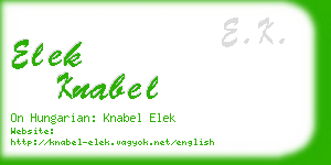 elek knabel business card